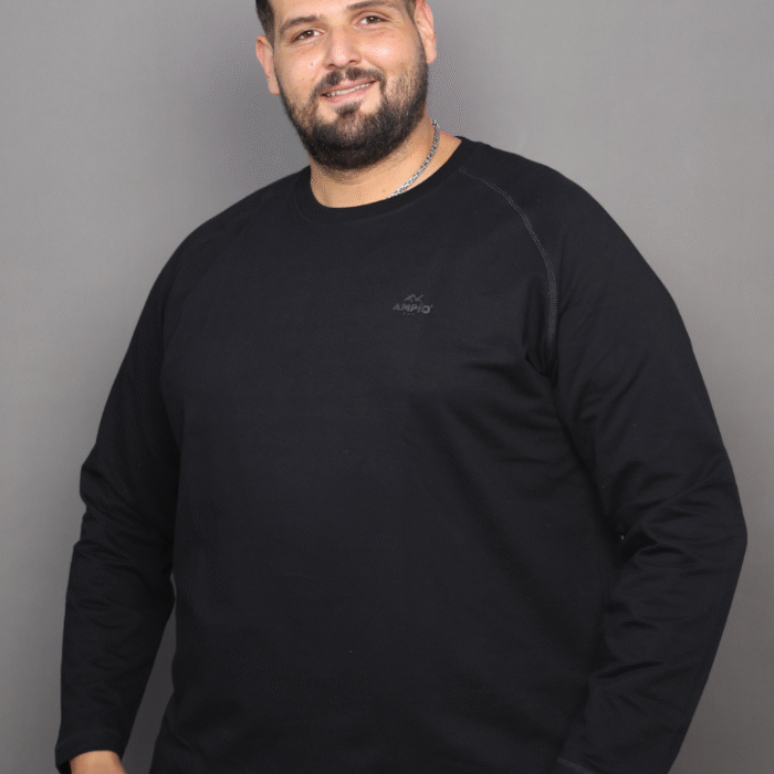 T-shirts ML Raglan Noir