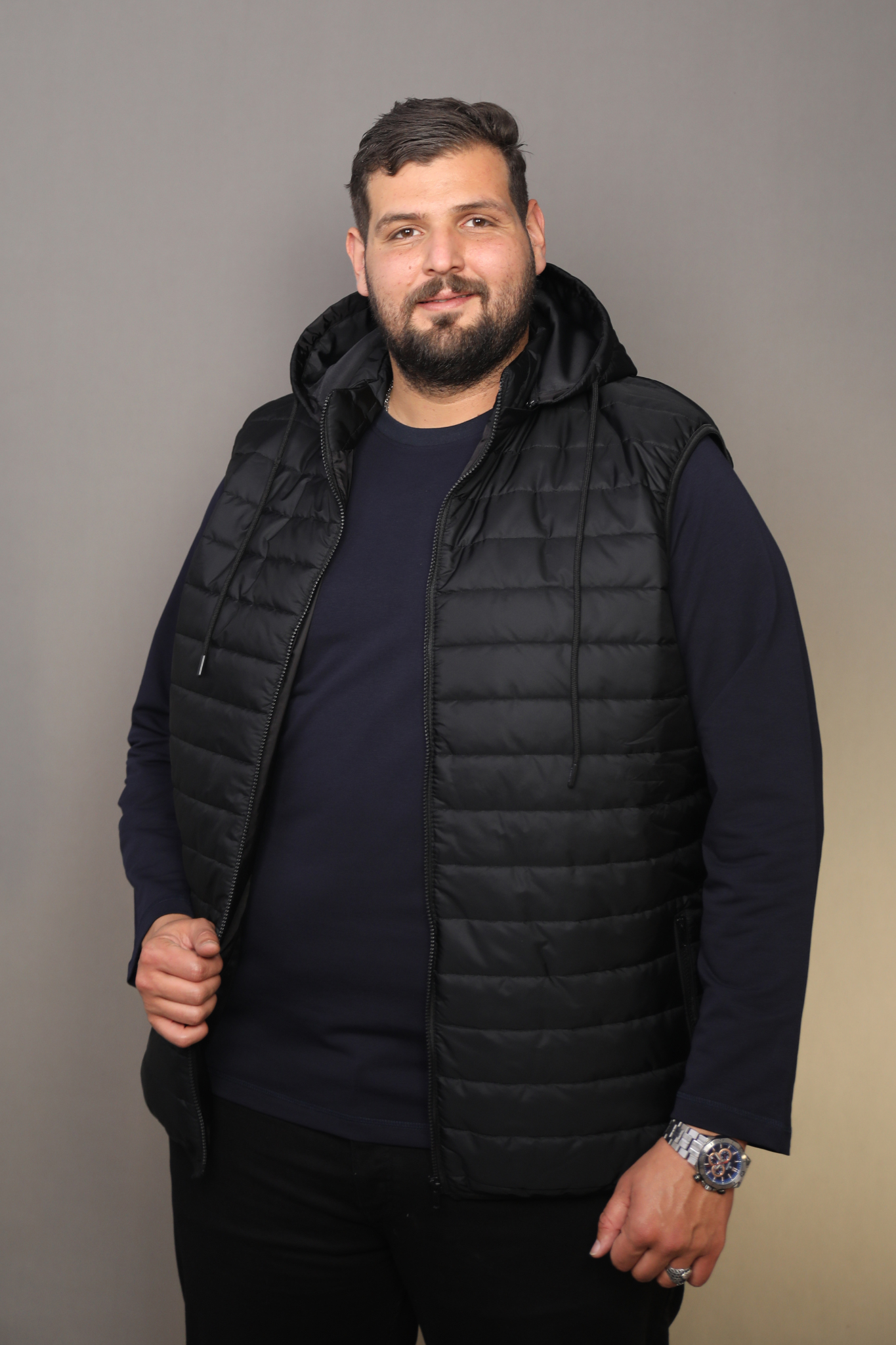 Doudoune Sans Manches Noir