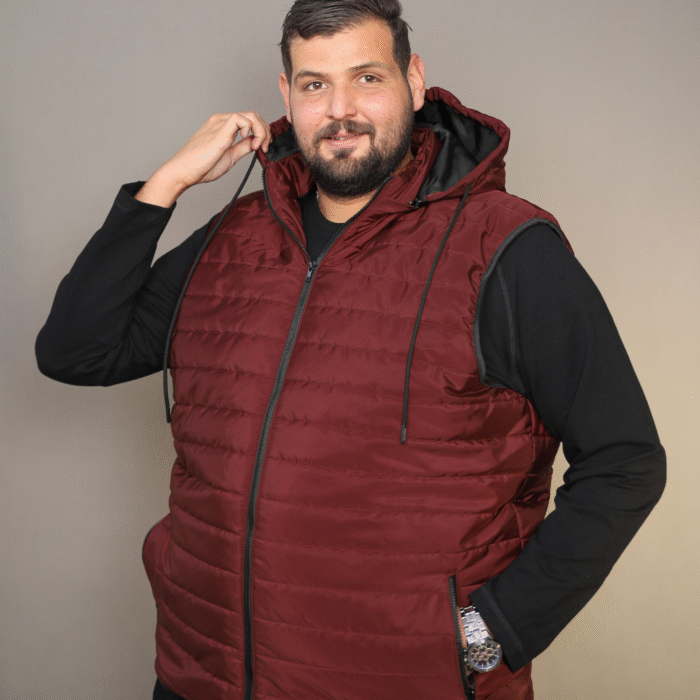 Doudoune Sans Manches Rouge