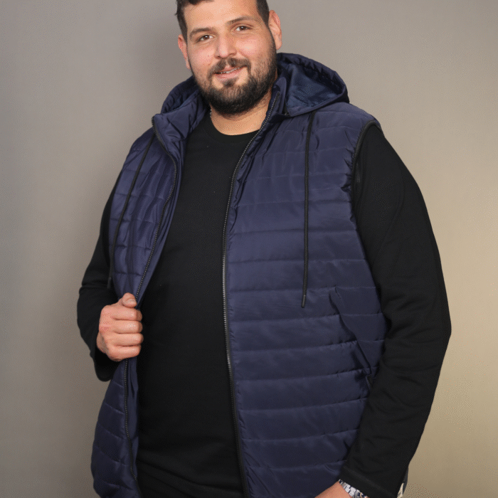 Doudoune Sans Manches Bleu