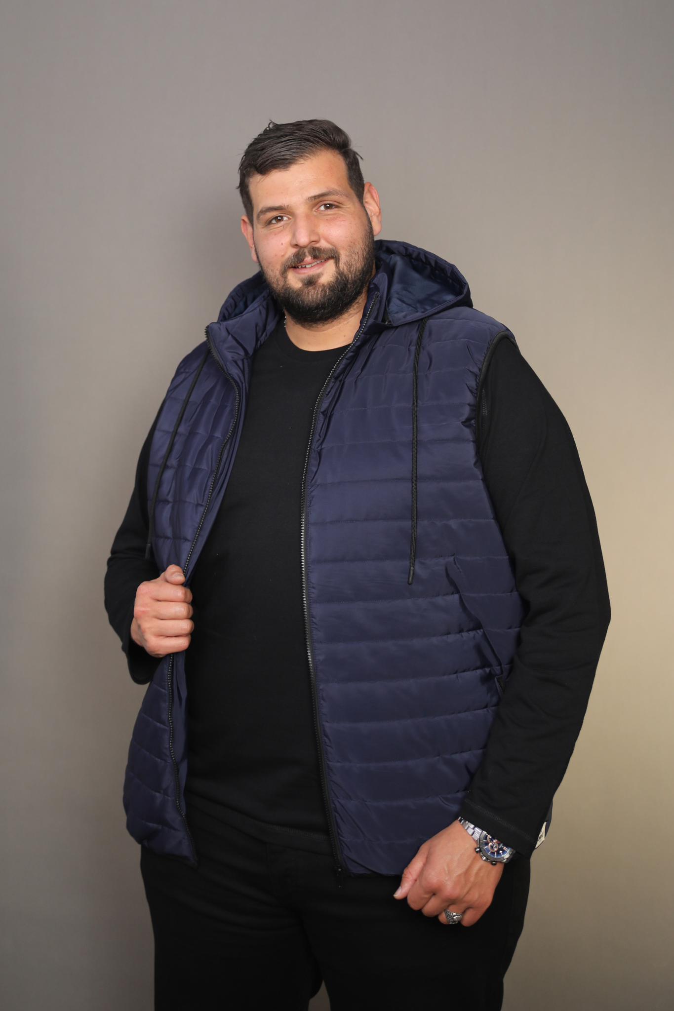 Doudoune Sans Manches Bleu