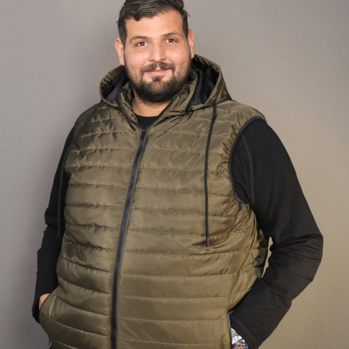 Doudoune Sans Manches Vert