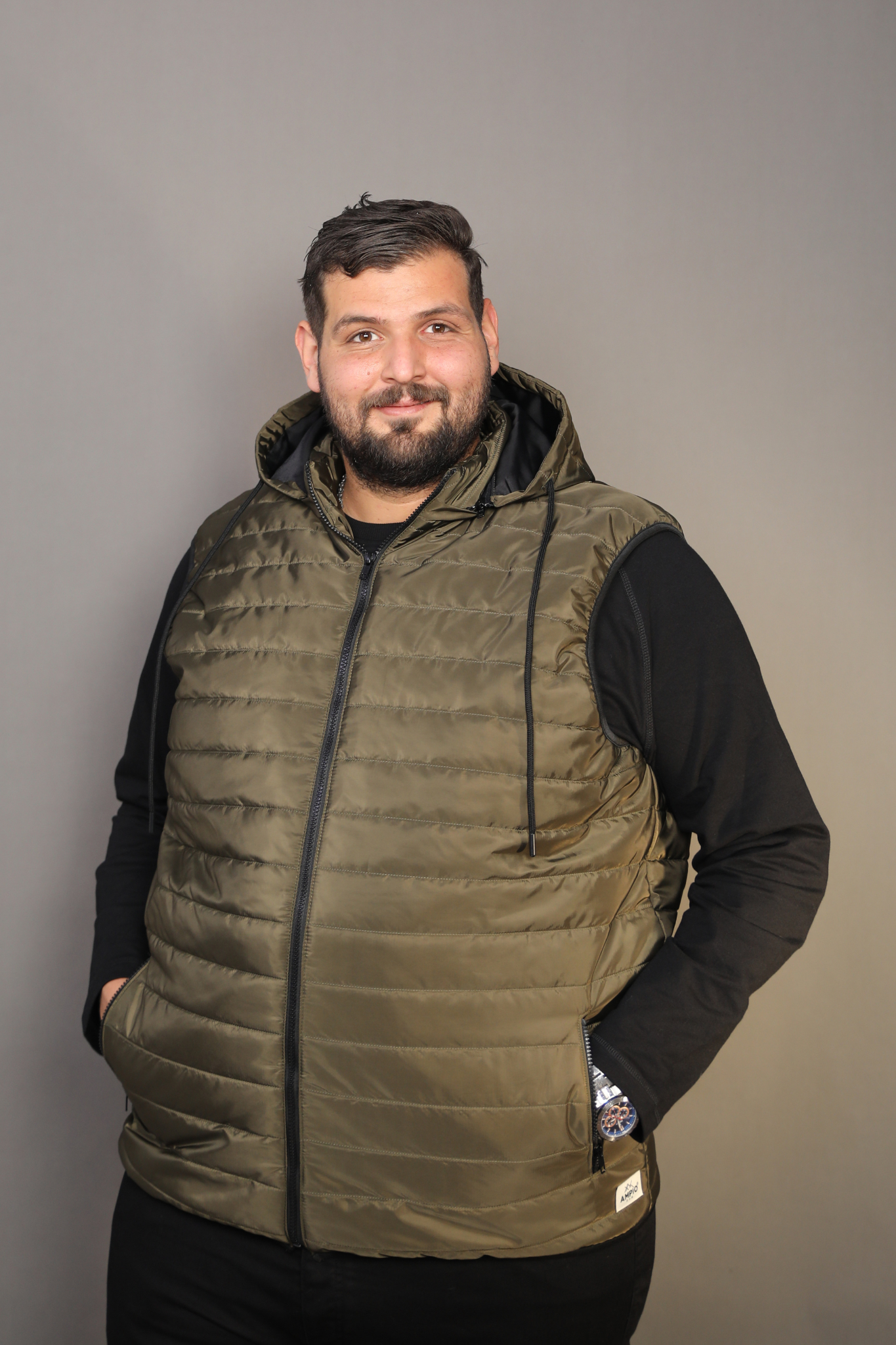 Doudoune Sans Manches Vert