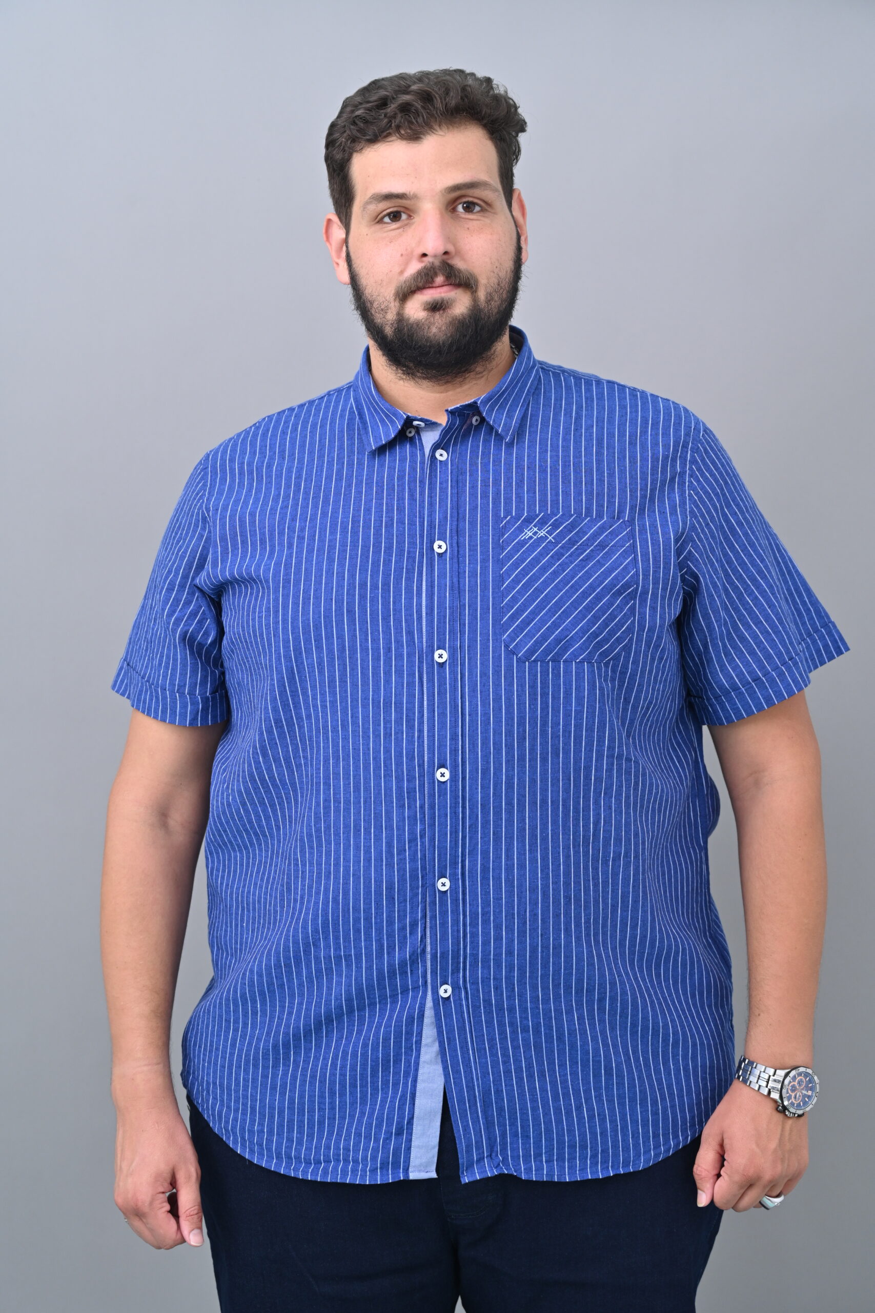 Chemise Lin Rayée Large SUL2611