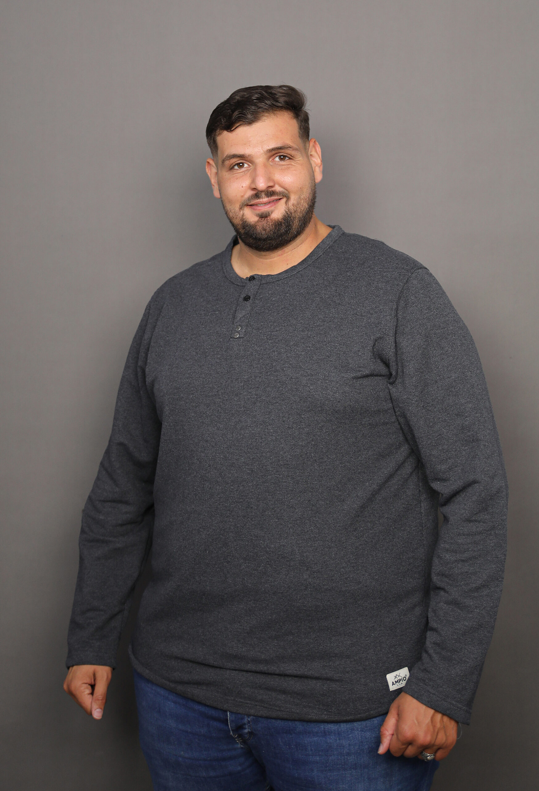 HENLEY GRIS CH ML HNL2603