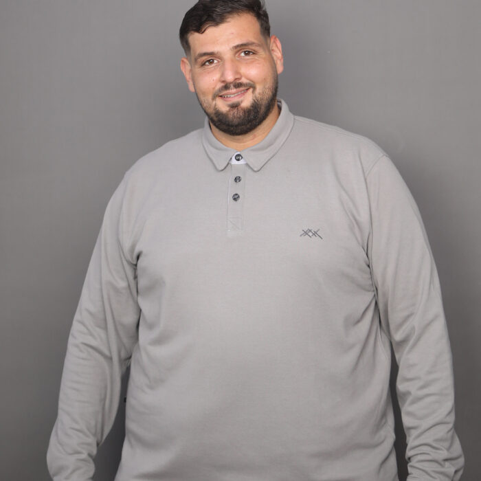 POLO ML GRIS MOYEN PML2605