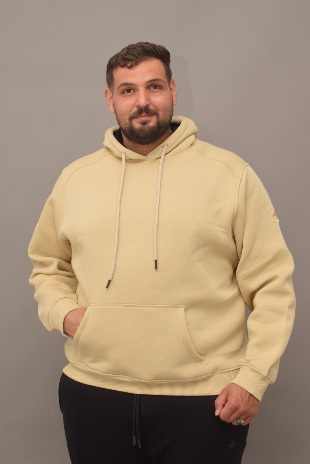 Sweat à Capuche BEIGE SWC2705 – Image 1